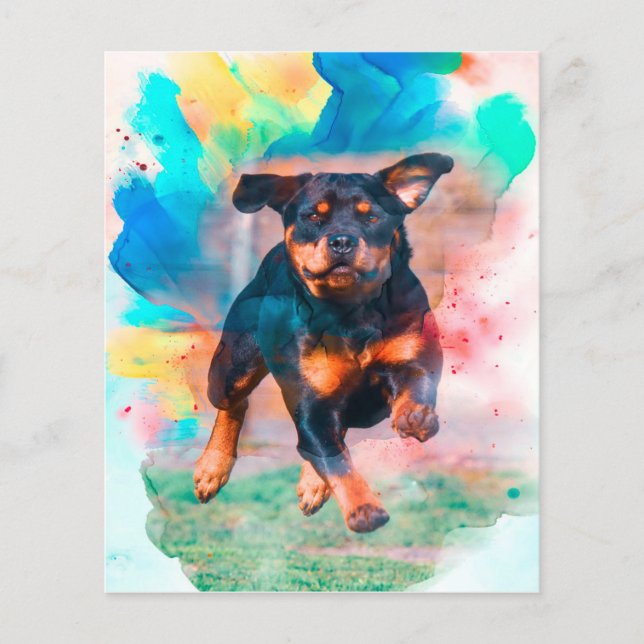 Rottweiler Art | Geschenk für den St. Patrick's Da (Vorderseite)