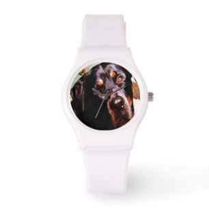 Rottweiler Artistic Pet Portait Armbanduhr