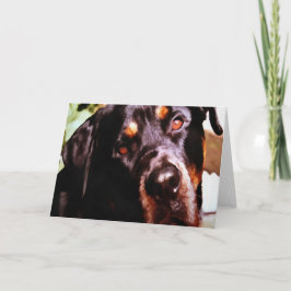 Rottweiler Artistic Pet Portait Karte