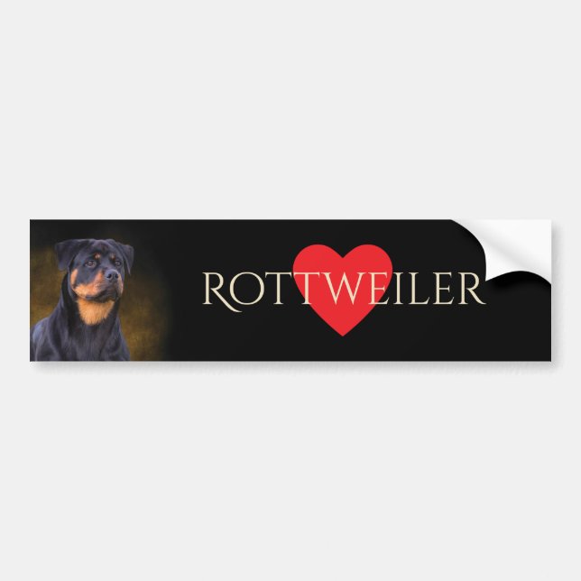 Rottweiler Autoaufkleber (Vorne)