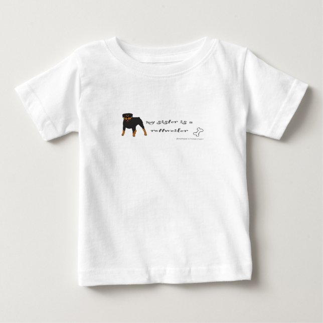 Rottweiler Baby T-shirt (Vorderseite)