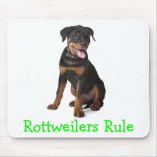 Rottweiler beherrschen Hunde-Mauspad Mousepad
