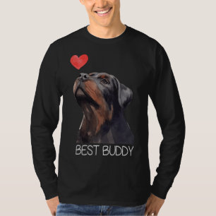 Rottweiler Best Buddy Dog Herz 6 T-Shirt