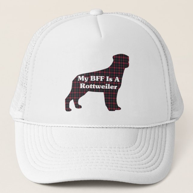 Rottweiler BESTE FREUNDIN Hat Truckerkappe (Vorderseite)
