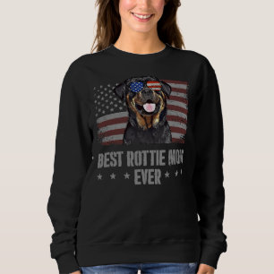 Rottweiler Beste Hündin Mama je Retro Sweatshirt