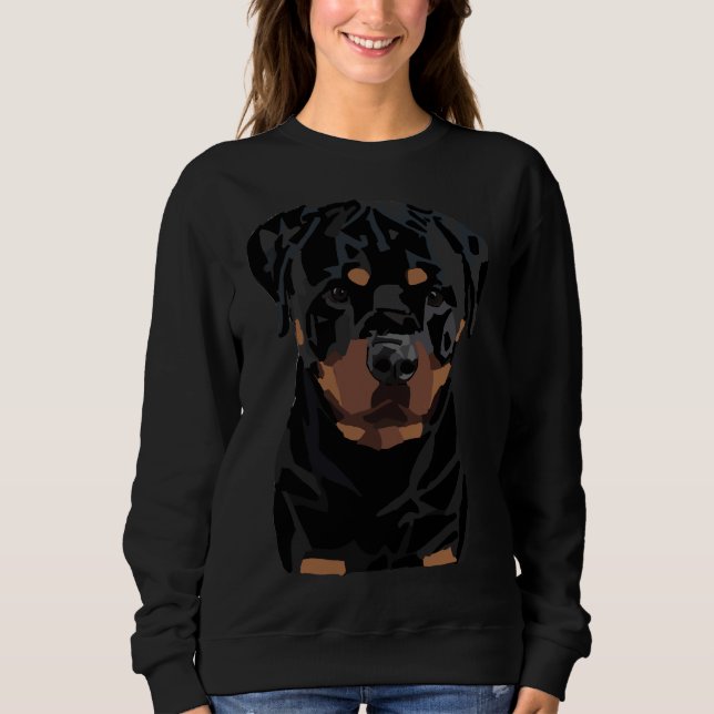 Rottweiler Bester Hund je Sweatshirt (Vorderseite)