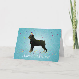 Rottweiler Birthday Design Karte