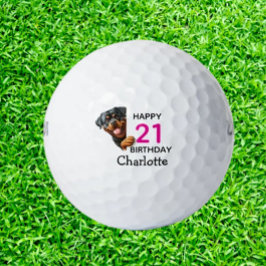 Rottweiler Birthday Golfball