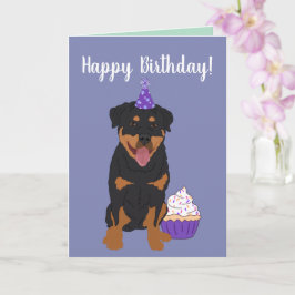 Rottweiler Birthday Karte