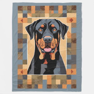 Rottweiler Blanket Fleecedecke