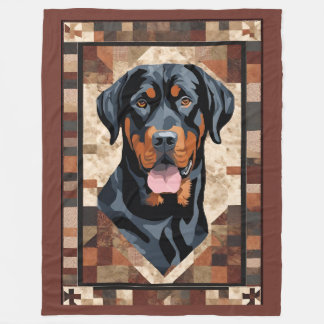 Rottweiler Blanket Fleecedecke
