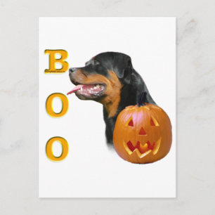 Rottweiler Boo Postkarte