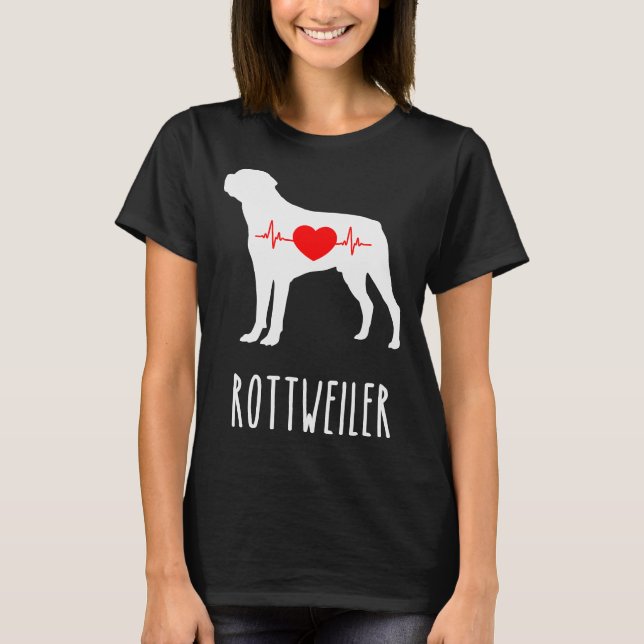 Rottweiler Breed Hund Lover T-Shirt (Vorderseite)