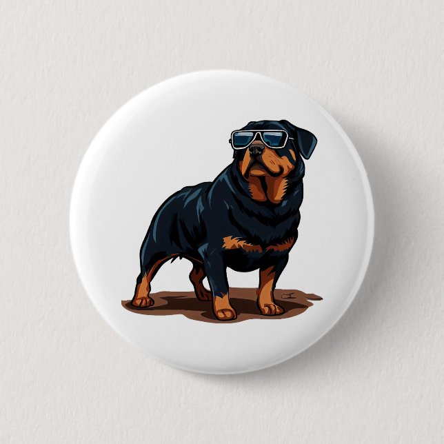 Rottweiler Button (Vorderseite)