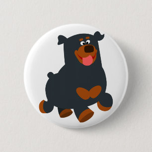 Rottweiler Button-Abzeichen des niedlichen Gambola Button