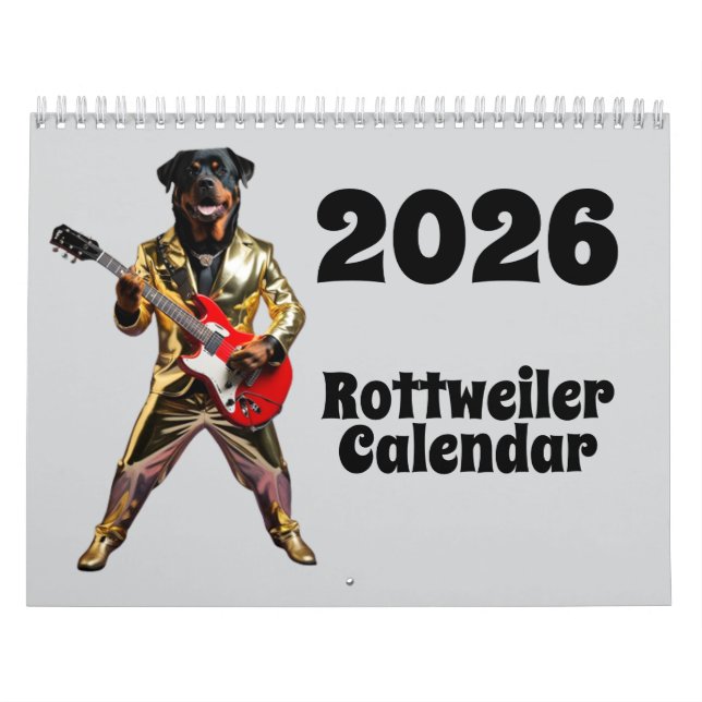 Rottweiler Calendar Kalender (Titelbild)