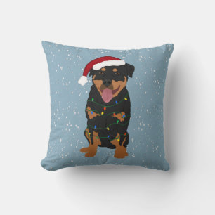 Rottweiler Christmas Kissen