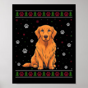 Rottweiler Christmas Sweater Xmas Haustier Hund L Poster