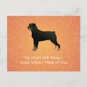 Rottweiler - Denken Sie an Sie - Gedenkstätte für Postkarte
