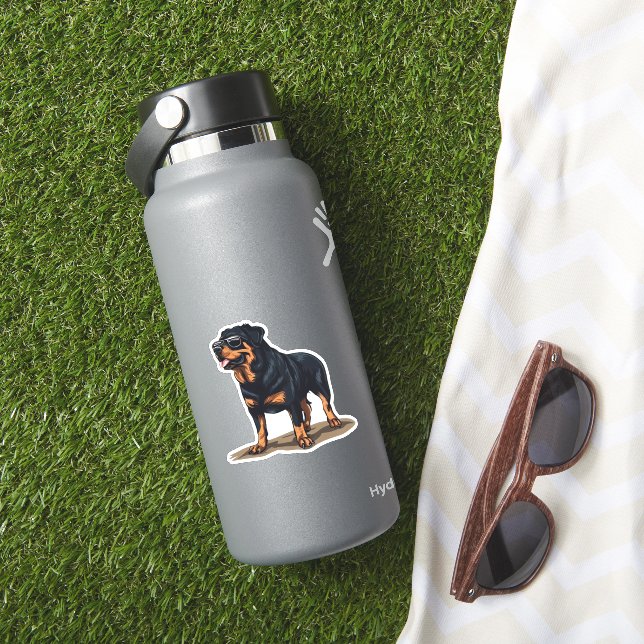 Rottweiler Der Explorer Aufkleber (HydroFlask Insitu)