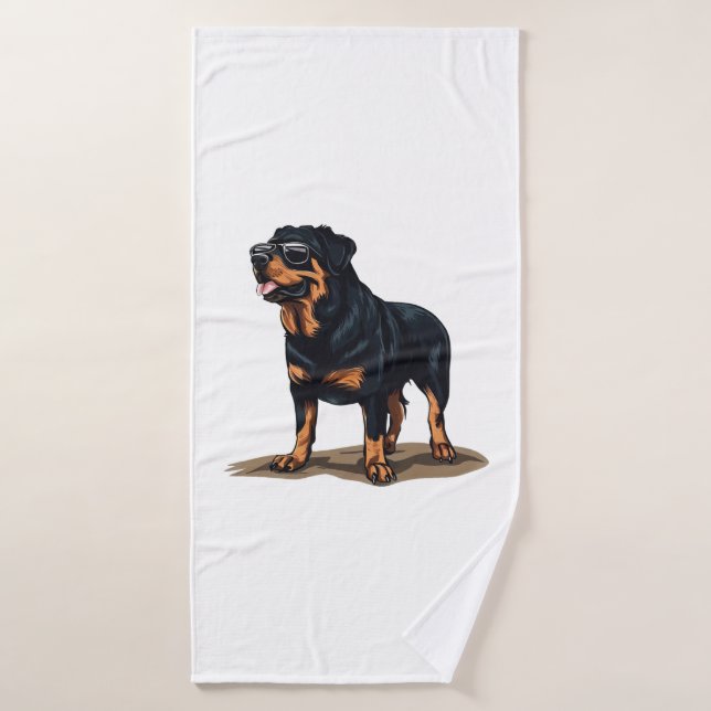 Rottweiler Der Explorer Badehandtuch (Badehandtuch)