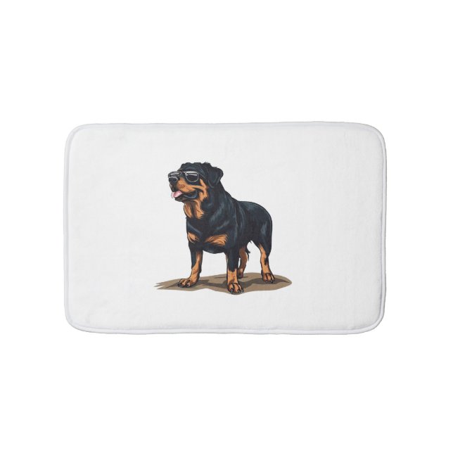 Rottweiler Der Explorer Badematte (Vorderseite)