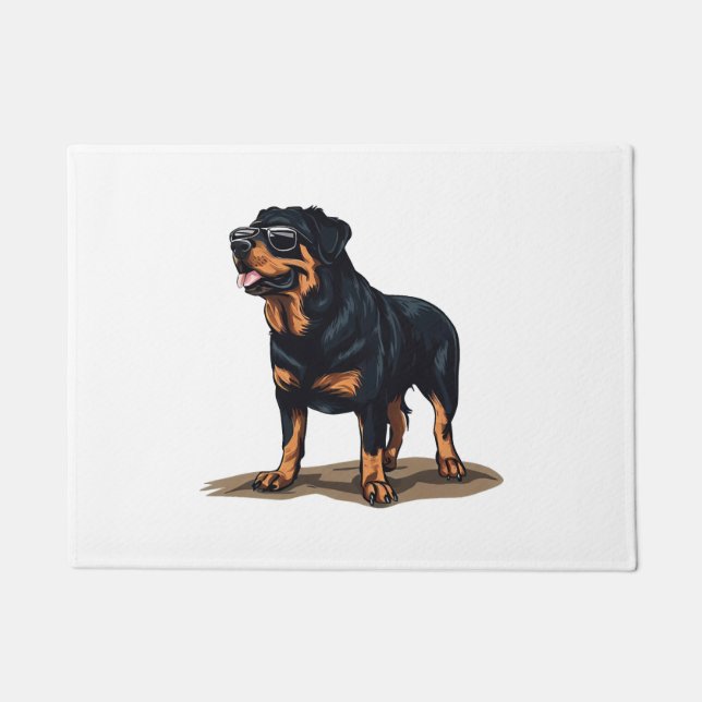 Rottweiler Der Explorer Fußmatte (Vorderseite)