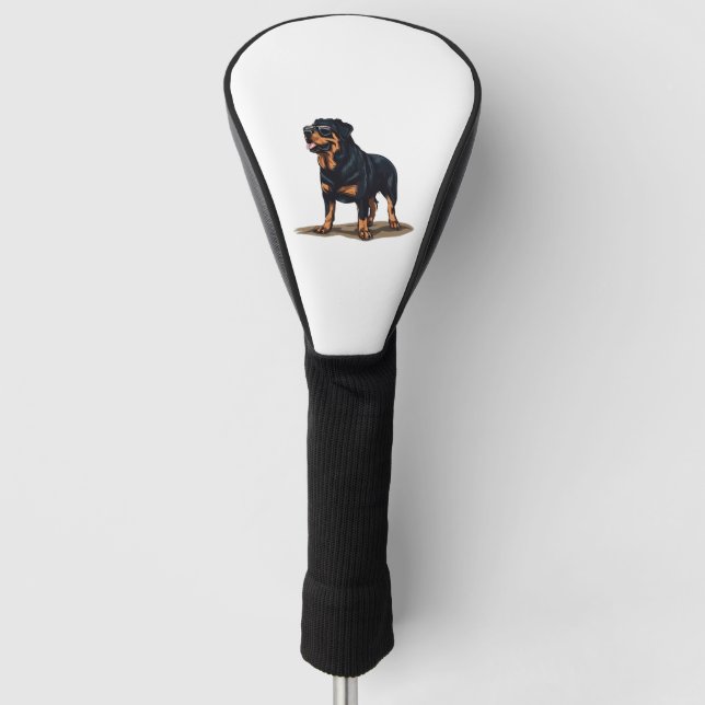Rottweiler Der Explorer Golf Headcover (Vorderseite)