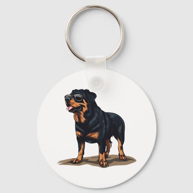 Rottweiler Der Explorer Schlüsselanhänger (Vorderseite)