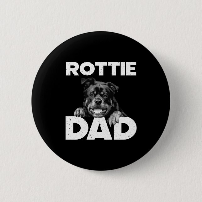 Rottweiler-Design für Männer Papa Rottie Rottweile Button (Vorderseite)