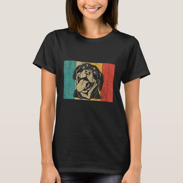 Rottweiler Design  Vintage Rottweiler Owner T-Shirt (Vorderseite)