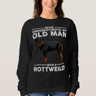 Rottweiler Designs for Men Vater Grandpa Rottie Li Sweatshirt