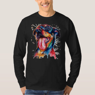 Rottweiler Digital Tattoo Graphic T-Shirt