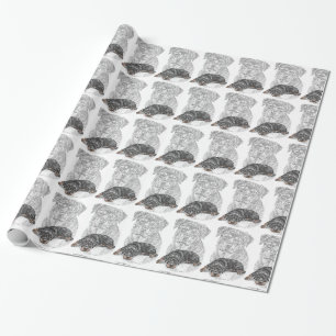 Rottweiler Dog Art Geschenkpapier