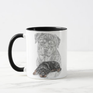 Rottweiler Dog Art Tasse