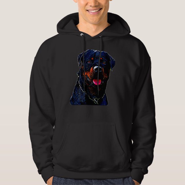 Rottweiler Dog Classic 49 Hoodie (Vorderseite)