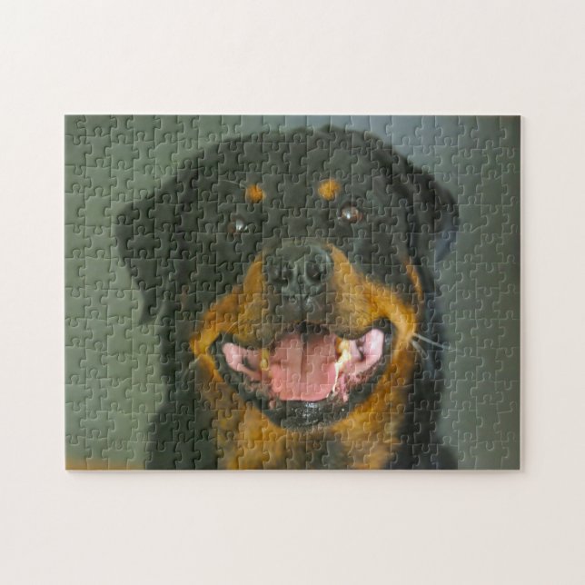 Rottweiler Dog Jigsaws. Puzzle (Horizontal)