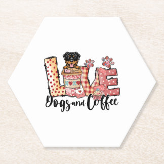 Rottweiler Dog Kaffee Lover Dog Mama Valentinstag Untersetzer