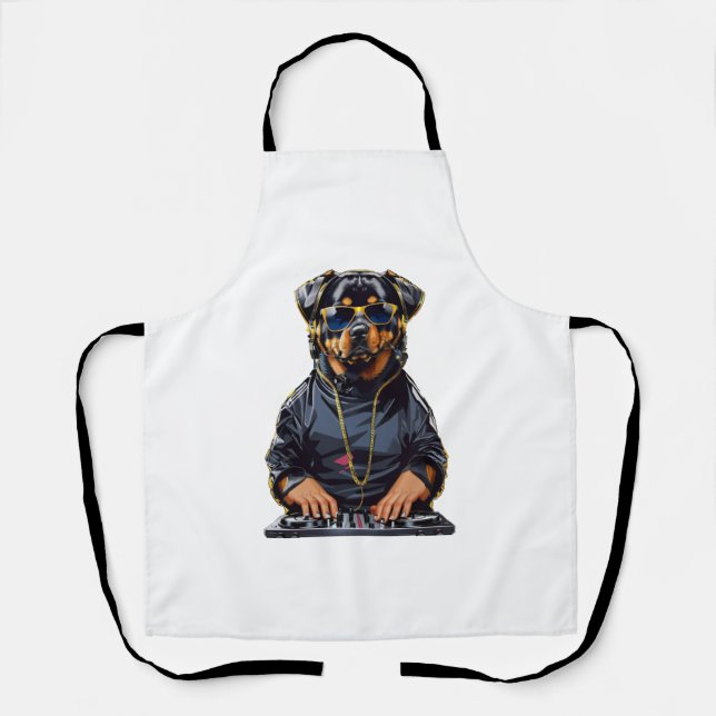 Rottweiler Dog Kimono Schürze (Vorderseite)