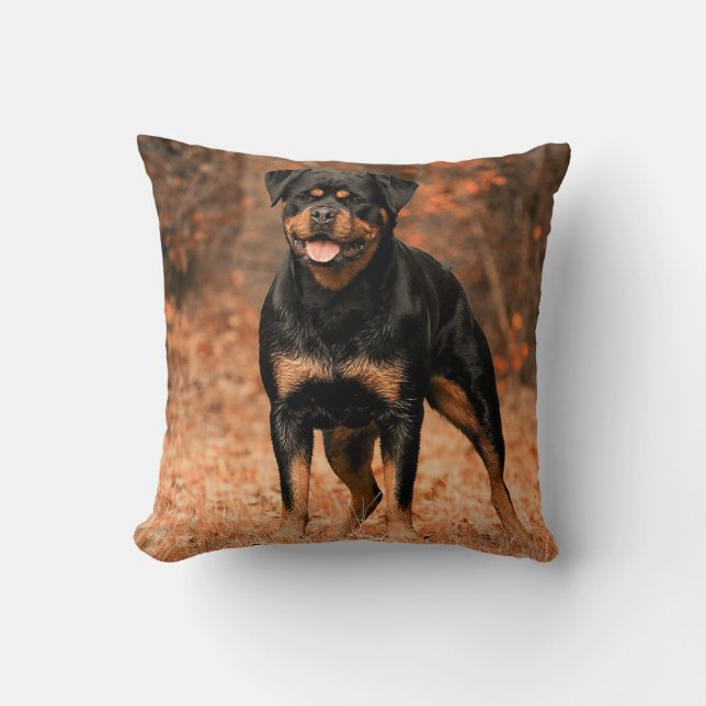 Rottweiler Dog Kissen (Vorderseite)