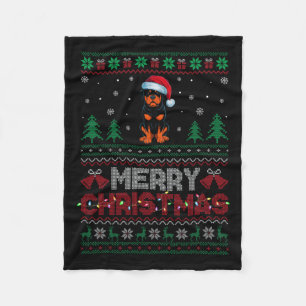 Rottweiler Dog Lovers Weihnachtsmannmütze Weihnach Fleecedecke