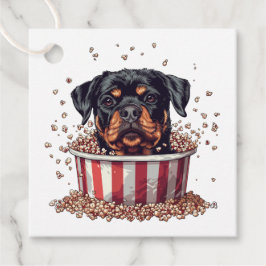 Rottweiler Dog Movie Popcorn Ecket Geschenkanhänger