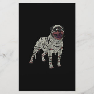 Rottweiler Dog Mummy Halloween Kostümliebhaber Briefpapier