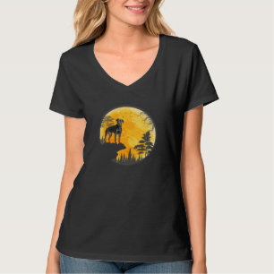 Rottweiler Dog Ohrts Ideas Halloween Pumpkin T-Shirt
