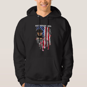 Rottweiler Dog Papa Usa Flag Happy Vatertag 4t Hoodie