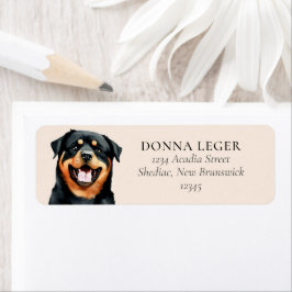 Rottweiler Dog Personalisierte Adresse