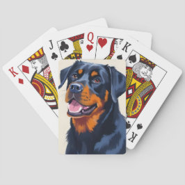 Rottweiler | Dog Pet Painting Spielkarten