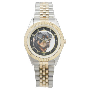 Rottweiler Dog Portrait Watch Armbanduhr
