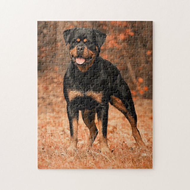 Rottweiler Dog Puzzle (Vertikal)