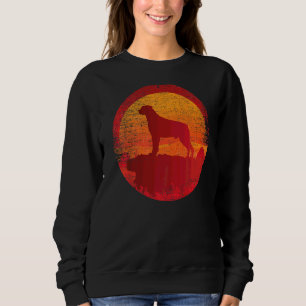 Rottweiler Dog Retro Sunset Sweatshirt